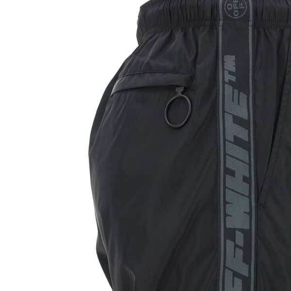 Off-White Logo Stripe Trainingsbroek Zwart