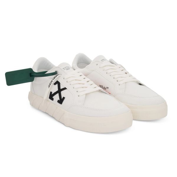 Off-White Low Vulcanized Canvas Sneaker Wit