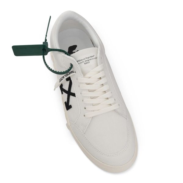 Off-White Low Vulcanized Canvas Sneaker Wit