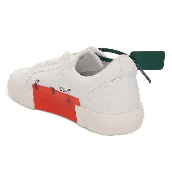 Off-White Low Vulcanized Canvas Sneaker Wit