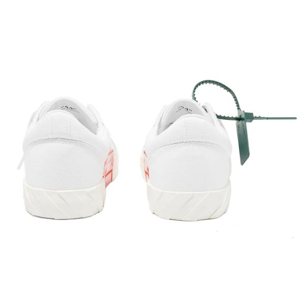 Off-White Low Vulcanized Canvas Sneaker Wit