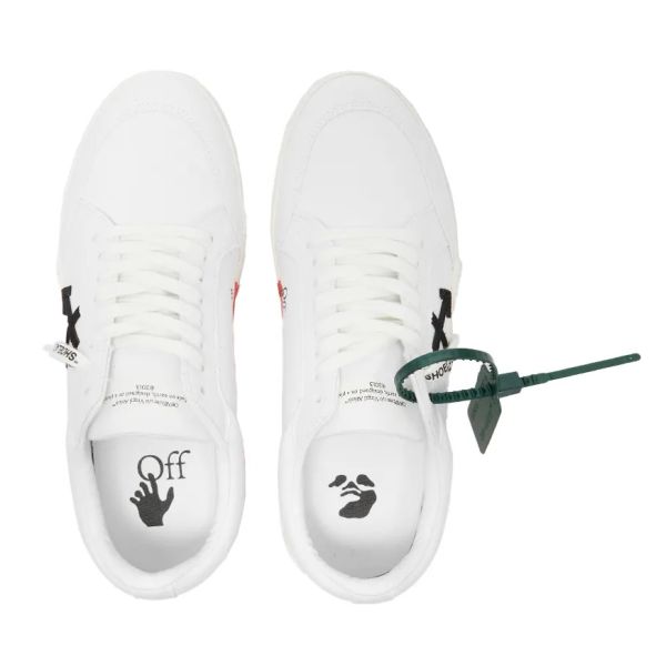 Off-White Low Vulcanized Canvas Sneaker Wit