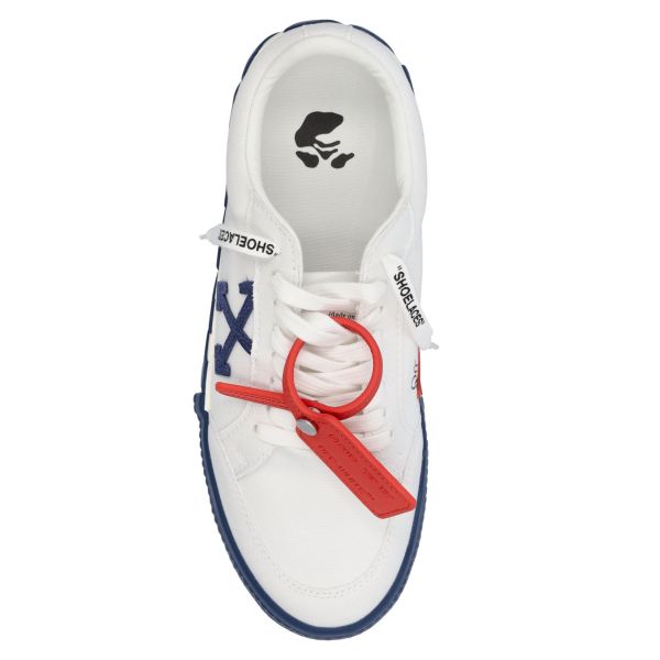 Off-White Low Vulcanized Sneaker Wit/Blauw