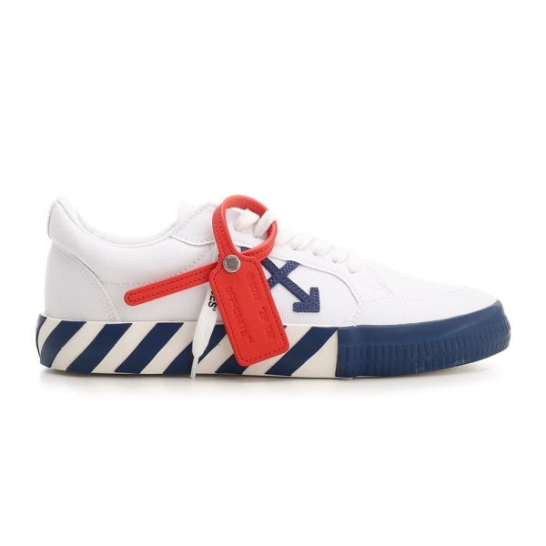 Off-White Low Vulcanized Sneaker Wit/Blauw
