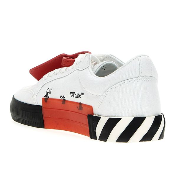 Off-White Low Vulcanized Sneaker Wit/Zwart
