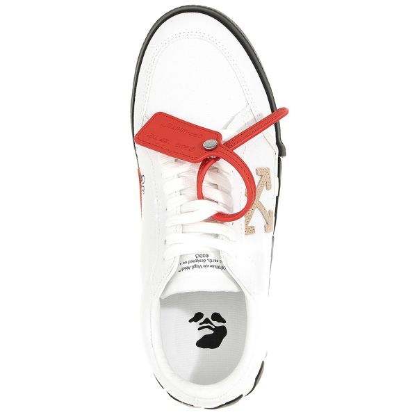 Off-White Low Vulcanized Sneaker Wit/Zwart