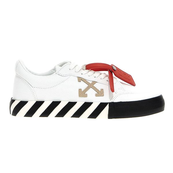 Off-White Low Vulcanized Sneaker Wit/Zwart