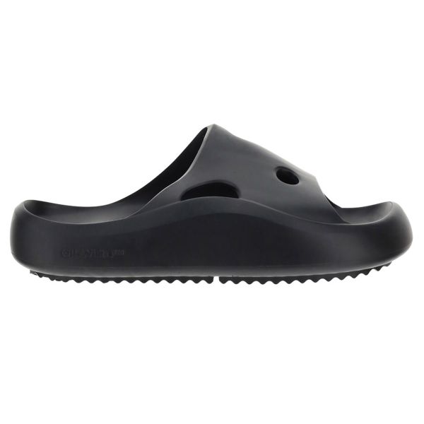 Off-White Meteor Rubber Slippers Zwart