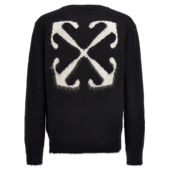 Off-White Mohair Arrow Sweater Zwart