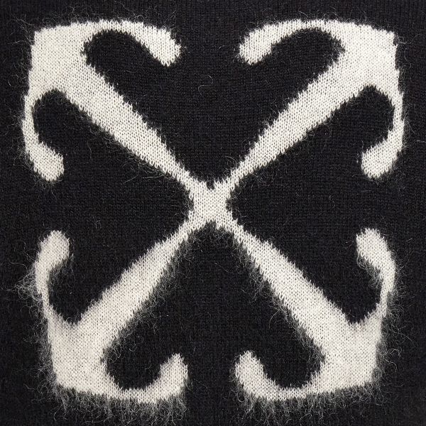 Off-White Mohair Arrow Sweater Zwart
