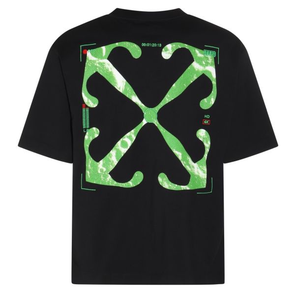 Off-White Moon Cam Arrow Skate T-shirt Zwart