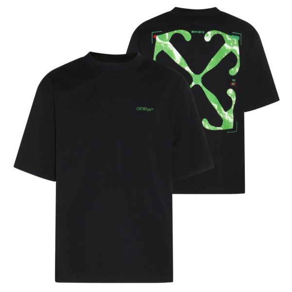 Off-White Moon Cam Arrow Skate T-shirt Zwart