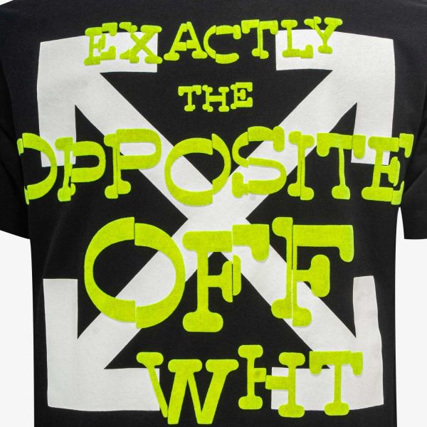 Off-White Opposite Arrow Slim T-shirt Zwart
