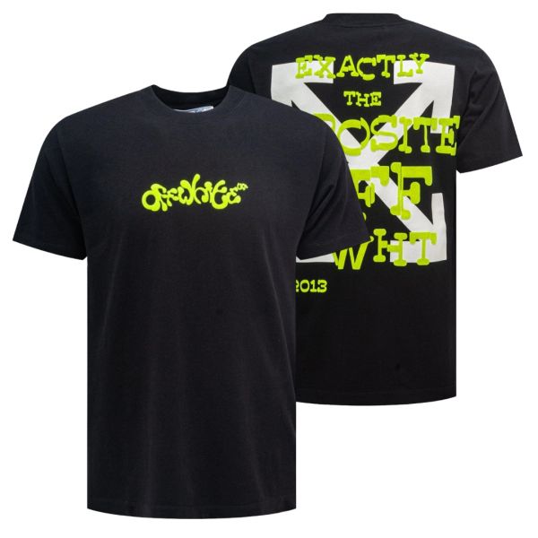 Off-White Opposite Arrow Slim T-shirt Zwart