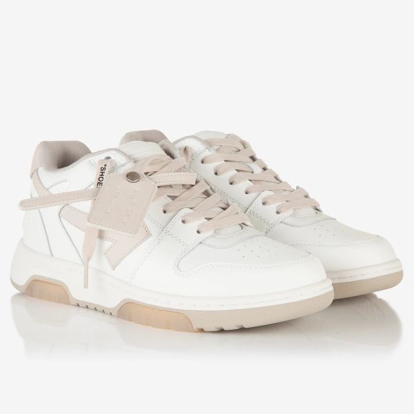 Off-White Out Of Office Suede Sneaker Wit/Beige