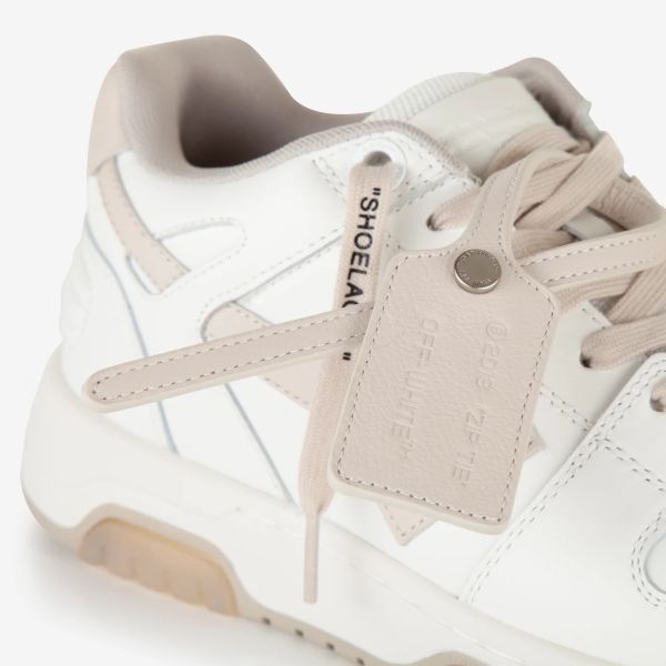 Off-White Out Of Office Suede Sneaker Wit/Beige