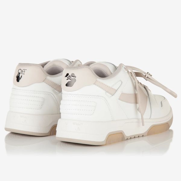 Off-White Out Of Office Suede Sneaker Wit/Beige