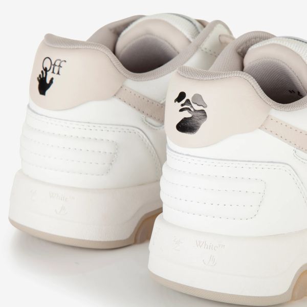 Off-White Out Of Office Suede Sneaker Wit/Beige