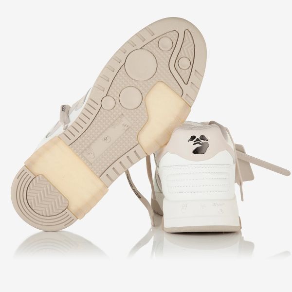 Off-White Out Of Office Suede Sneaker Wit/Beige
