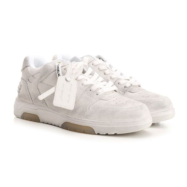 Off-White Out Of Office Vintage Suede Sneaker Wit