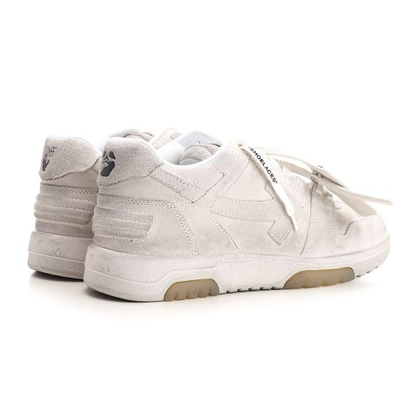 Off-White Out Of Office Vintage Suede Sneaker Wit