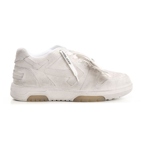 Off-White Out Of Office Vintage Suede Sneaker Wit
