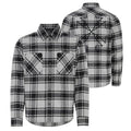 Off-White Outline Arrow Flannel Overshirt Grijs
