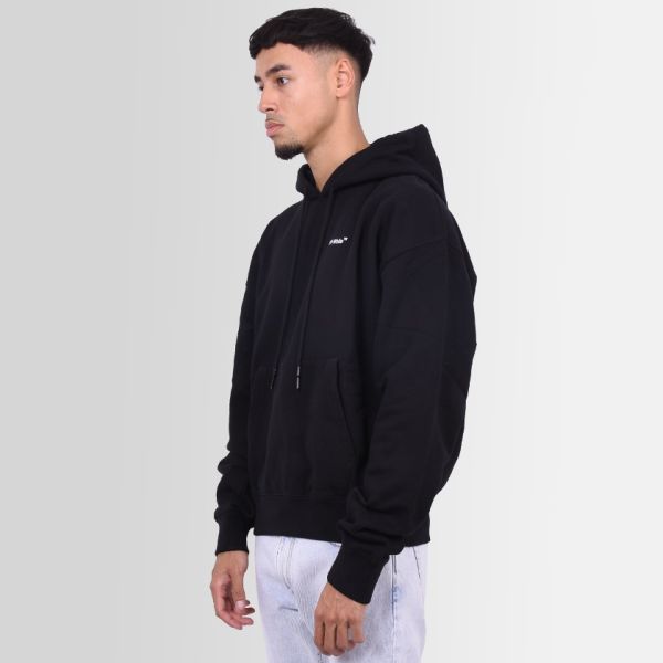 Off-White Outline Arrow Over Hoodie Zwart