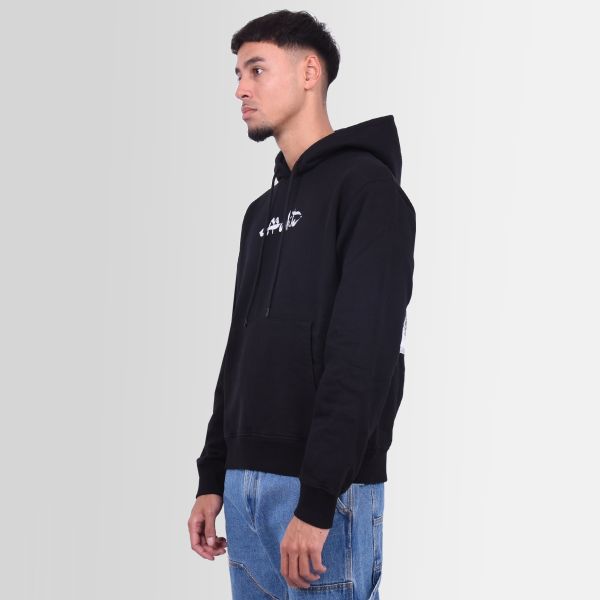 Off-White Paint Arrow Slim Hoodie Zwart