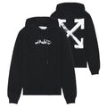 Off-White Paint Arrow Slim Hoodie Zwart
