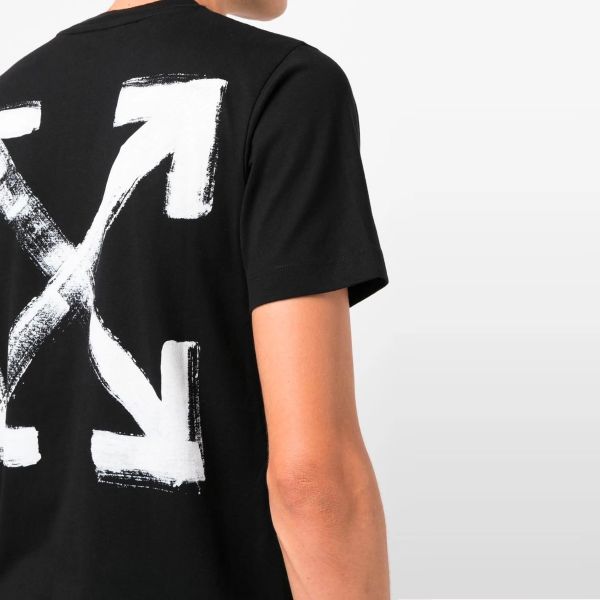 Off-White Paint Arrow Slim T-shirt Zwart
