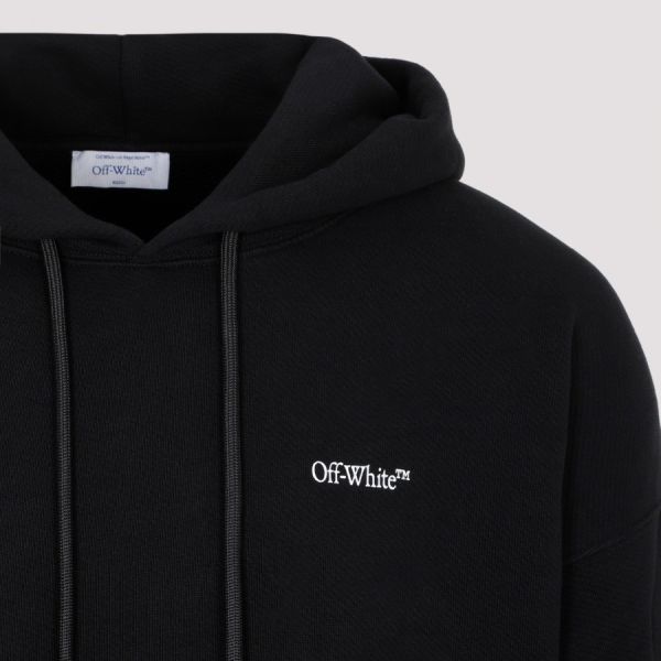 Off-White Scratch Arrow Over Hoodie Zwart