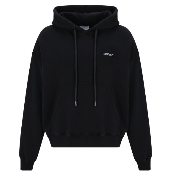 Off-White Scratch Arrow Over Hoodie Zwart