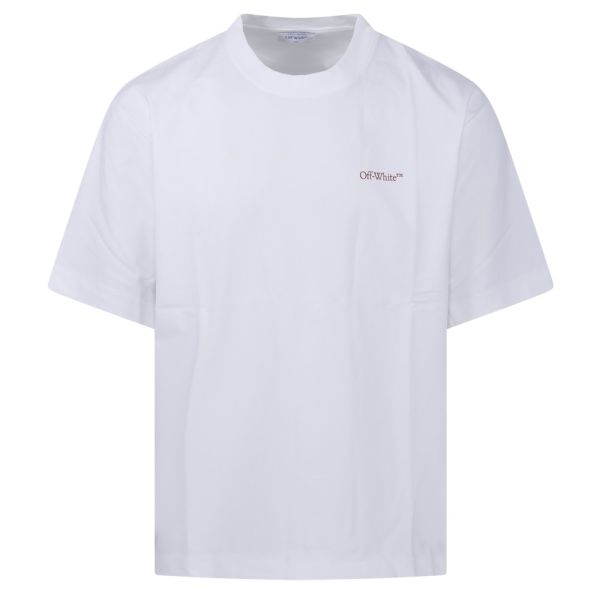 Off-White Scratch Arrow Skate T-shirt Wit