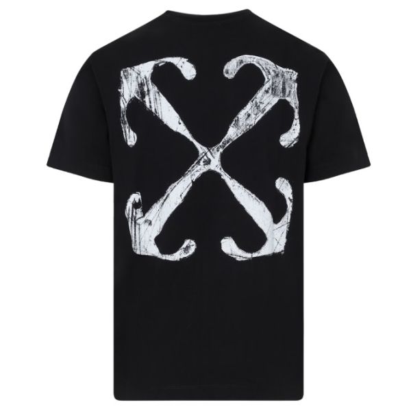Off-White Scratch Arrow Slim T-shirt Zwart