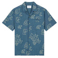 Olaf AOP Denim Overhemd Blauw