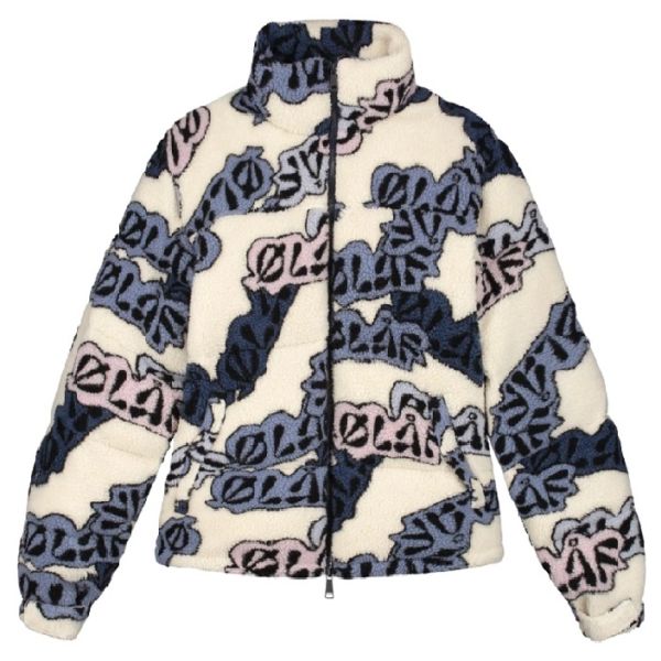 Olaf AOP Puffer Wit/Blauw