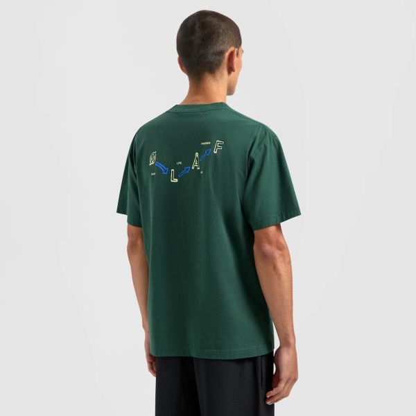 Olaf Arrows T-shirt Donker Groen