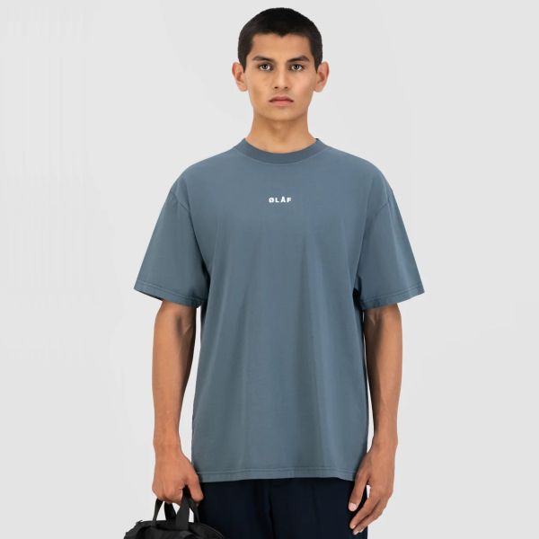 Olaf Block T-shirt Blauw