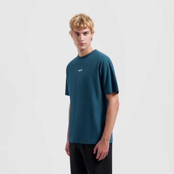 Olaf Block T-shirt Donker Blauw