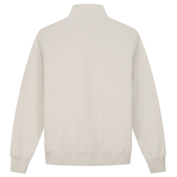 Olaf Block Zip Mock Sweater Off White