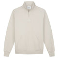 Olaf Block Zip Mock Sweater Off White