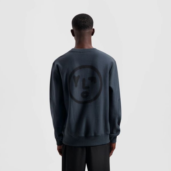 Olaf Blur Face Sweater Antraciet
