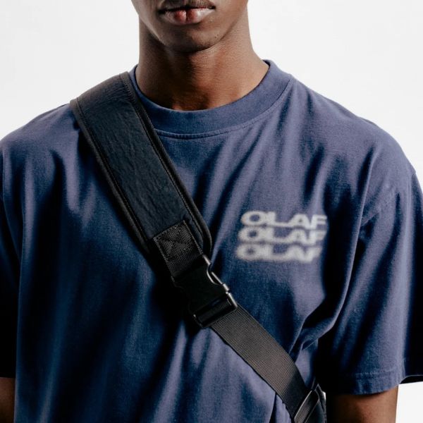 Olaf Blur Logo T-shirt Navy