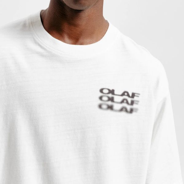 Olaf Blur Logo T-shirt Wit