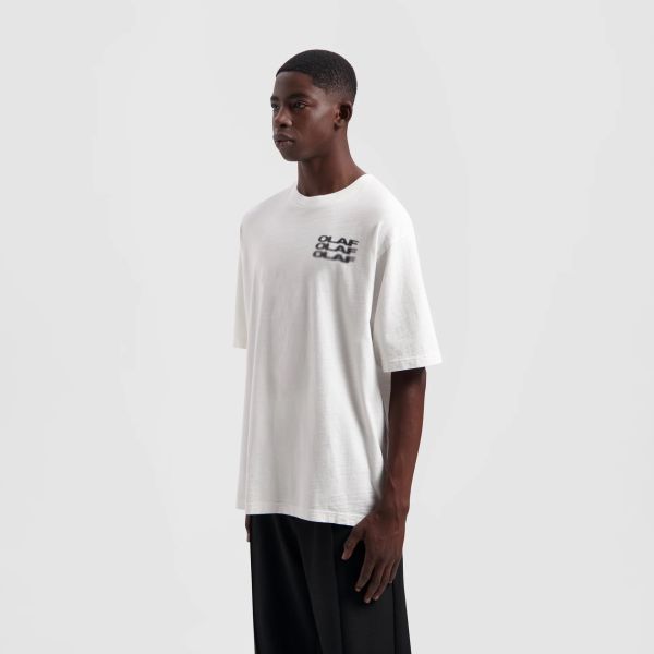 Olaf Blur Logo T-shirt Wit
