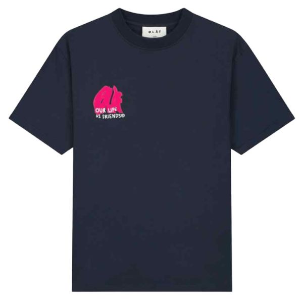 Olaf Blur T-shirt Navy