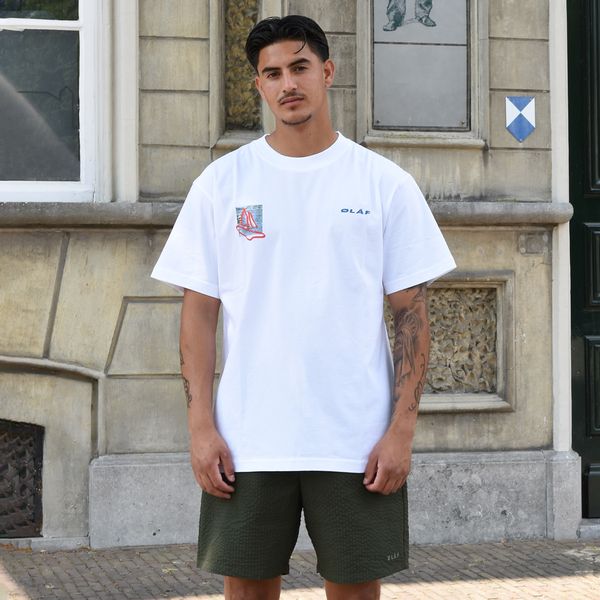 Olaf Boat T-shirt Wit