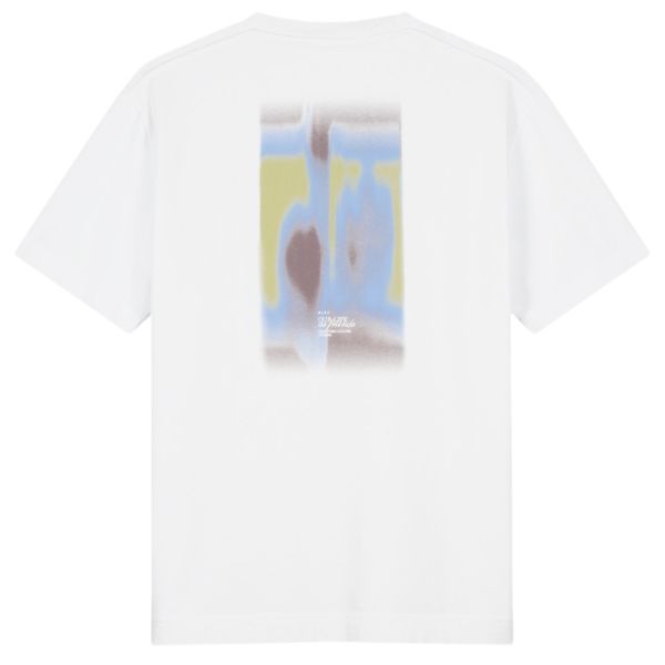 Olaf Brushstroke Graphic Boxy T-shirt Wit