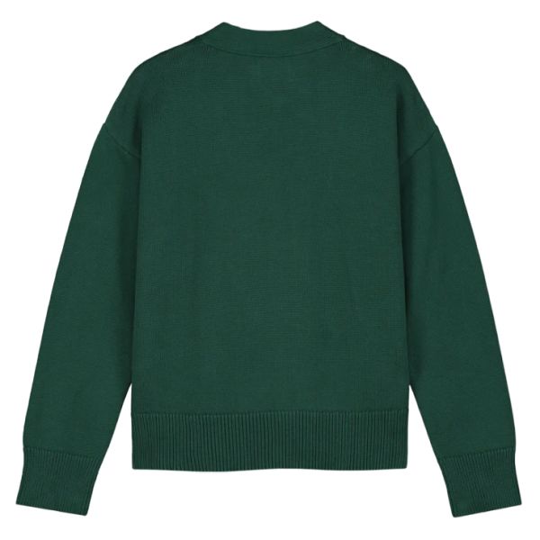 Olaf Cardigan Donker Groen